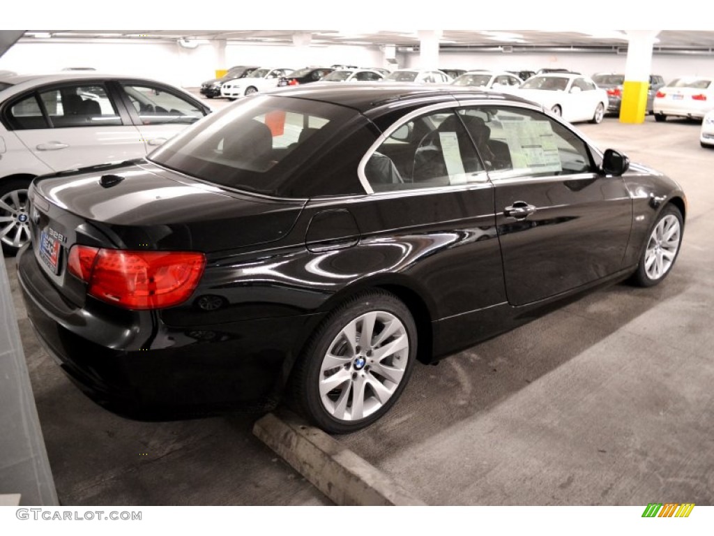 2012 3 Series 328i Convertible - Jet Black / Black photo #4