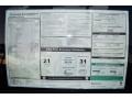 2012 BMW 5 Series 535i Sedan Window Sticker