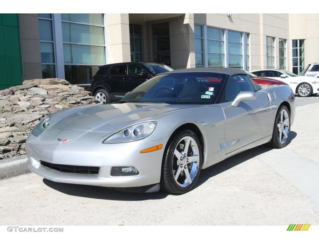 Machine Silver Metallic 2007 Chevrolet Corvette Convertible Exterior Photo #56344585