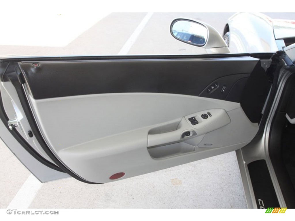 2007 Chevrolet Corvette Convertible Titanium Door Panel Photo #56344638
