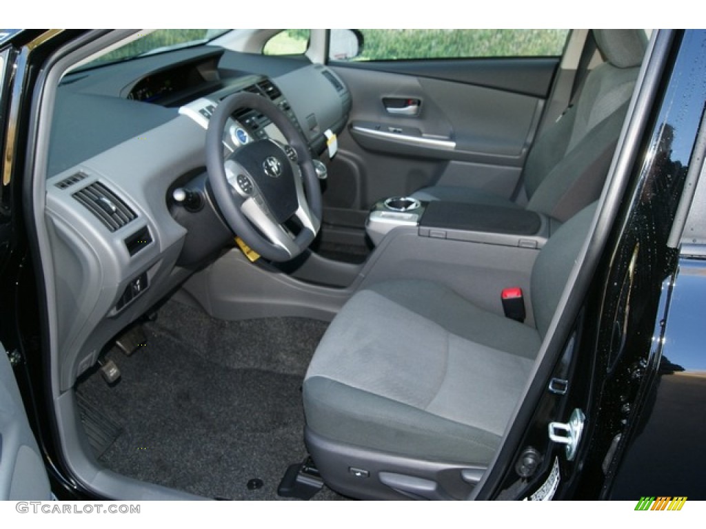 Dark Gray Interior 2012 Toyota Prius v Two Hybrid Photo #56345569