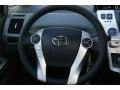 Dark Gray 2012 Toyota Prius v Two Hybrid Steering Wheel