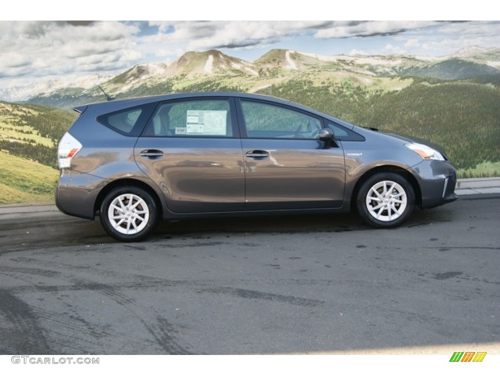 Magnetic Gray Metallic 2012 Toyota Prius v Three Hybrid Exterior Photo #56345656