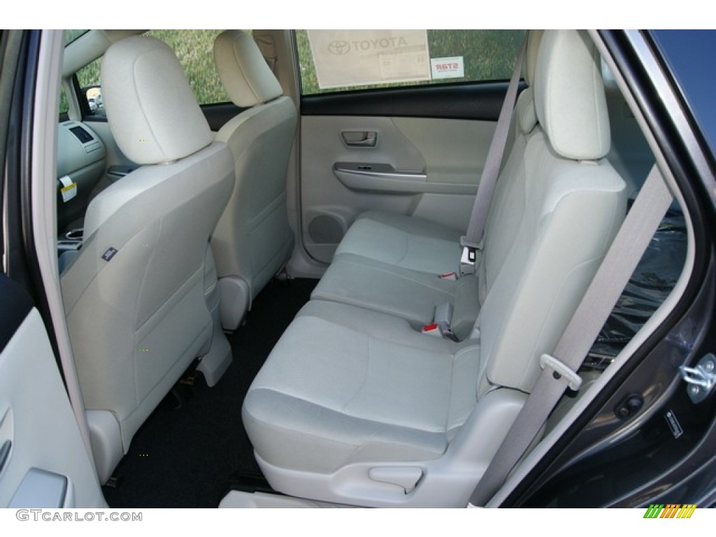 Misty Gray Interior 2012 Toyota Prius v Three Hybrid Photo #56345692