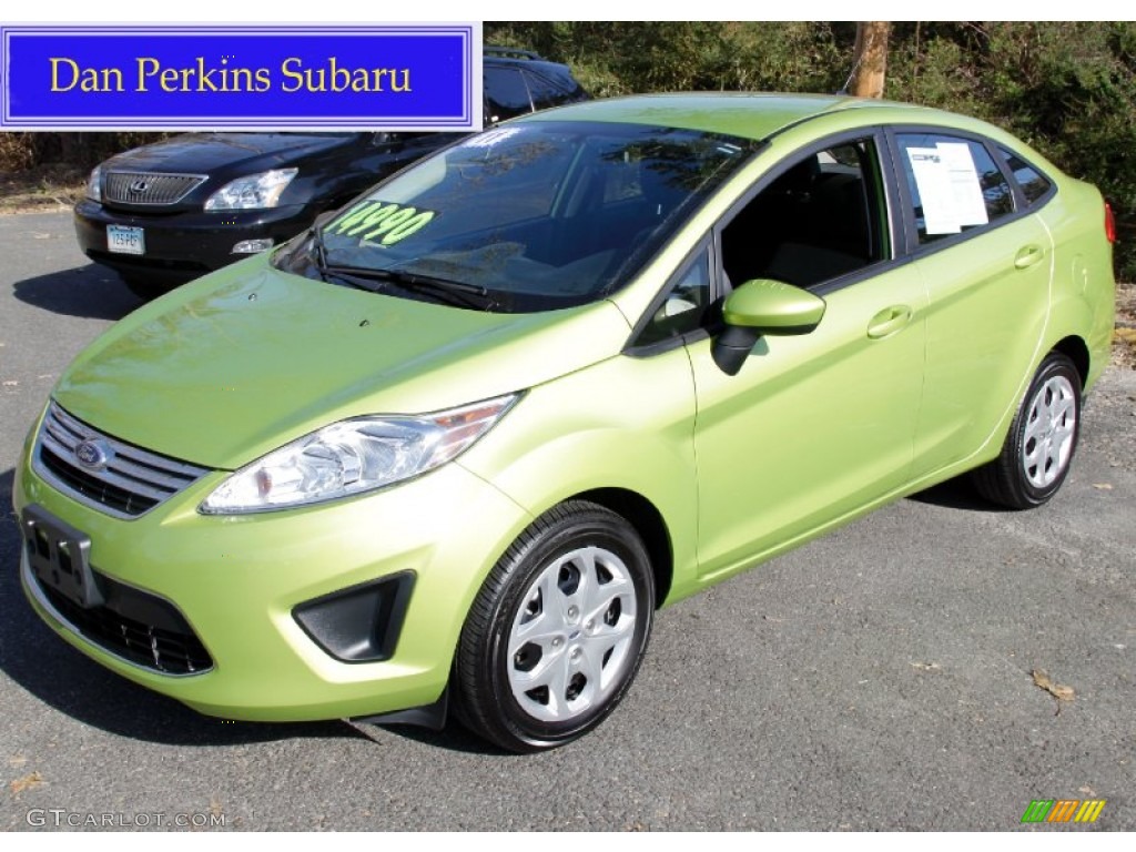 Lime Squeeze Metallic Ford Fiesta