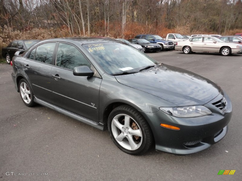 2005 MAZDA6 s Sport Hatchback - Steel Gray Metallic / Black photo #1