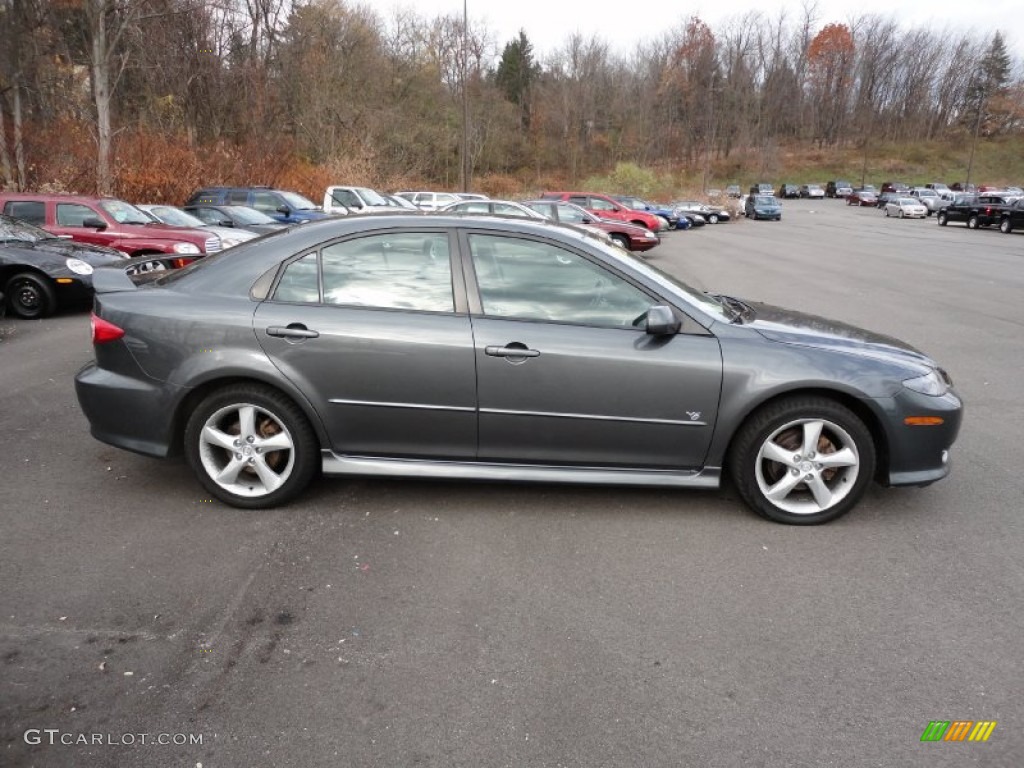 Steel Gray Metallic 2005 Mazda MAZDA6 s Sport Hatchback Exterior Photo #56349703