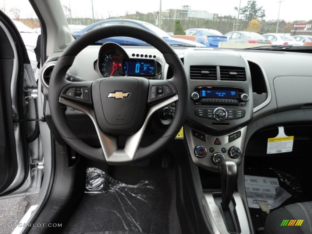 2012 Chevrolet Sonic LT Sedan Jet Black/Dark Titanium Dashboard Photo #56349880