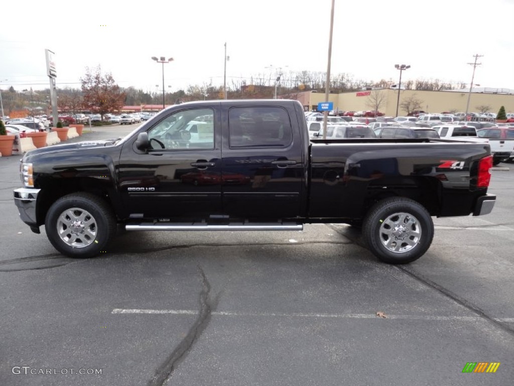 Black 2012 Chevrolet Silverado 2500HD LT Crew Cab 4x4 Exterior Photo #56350531