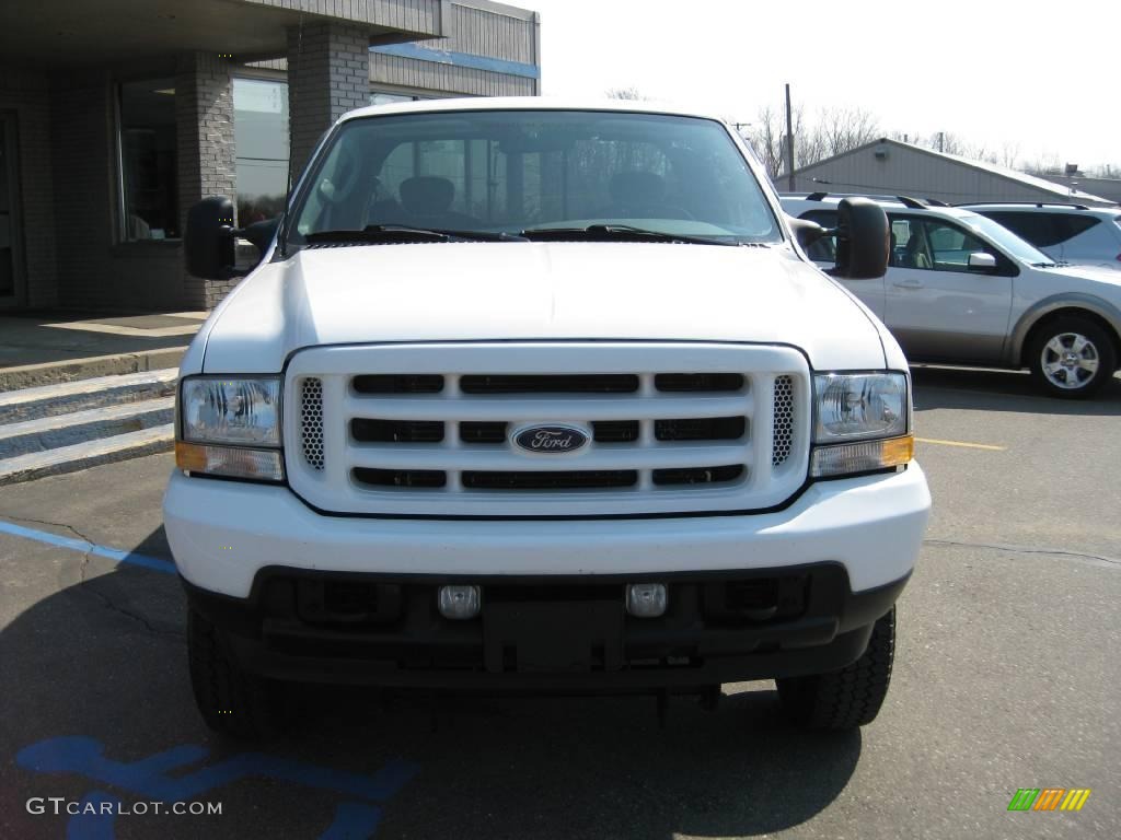 2003 F250 Super Duty FX4 SuperCab 4x4 - Oxford White / Dark Flint Grey photo #9