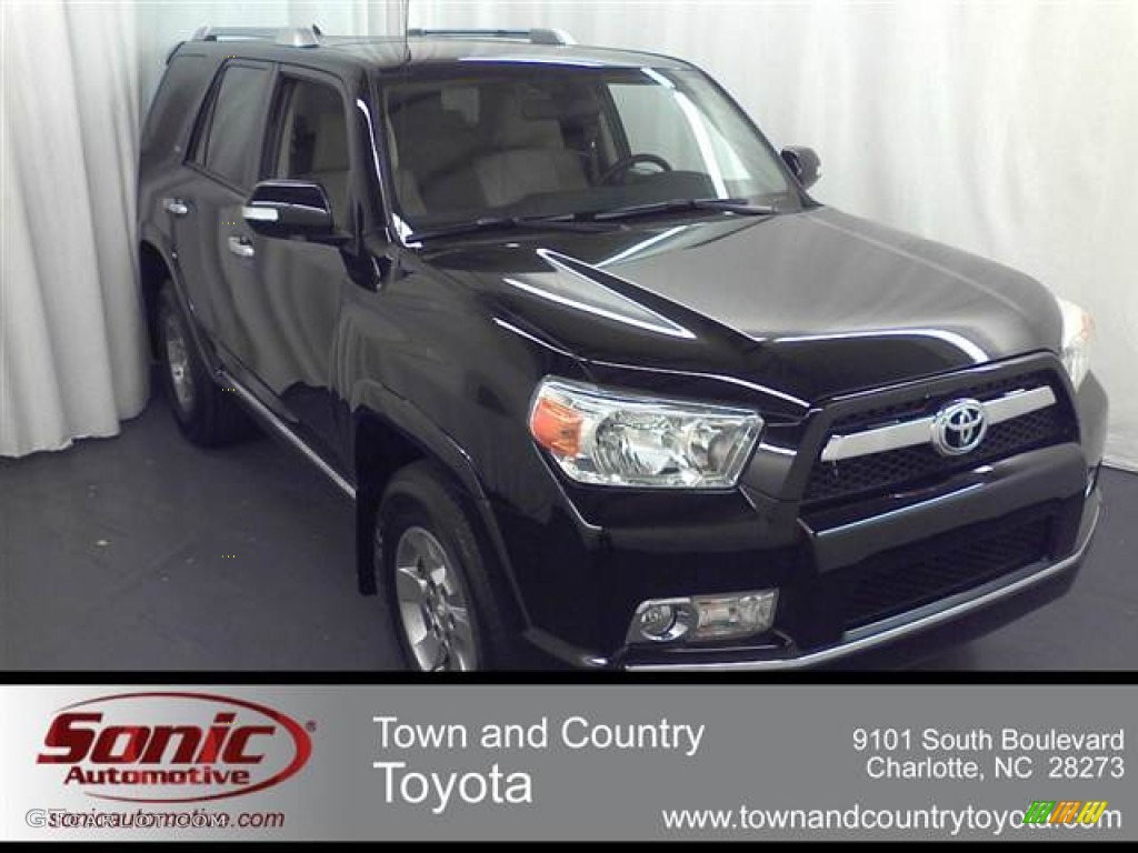 2011 4Runner SR5 4x4 - Black / Sand Beige photo #1