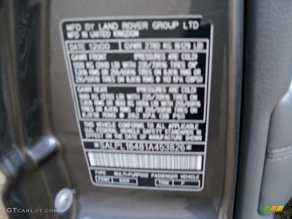 2001 Range Rover SE - Bonatti Grey Metallic / Granite Grey photo #9