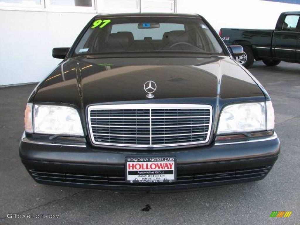 1997 S 320 Long Wheelbase Sedan - Black / Black photo #2