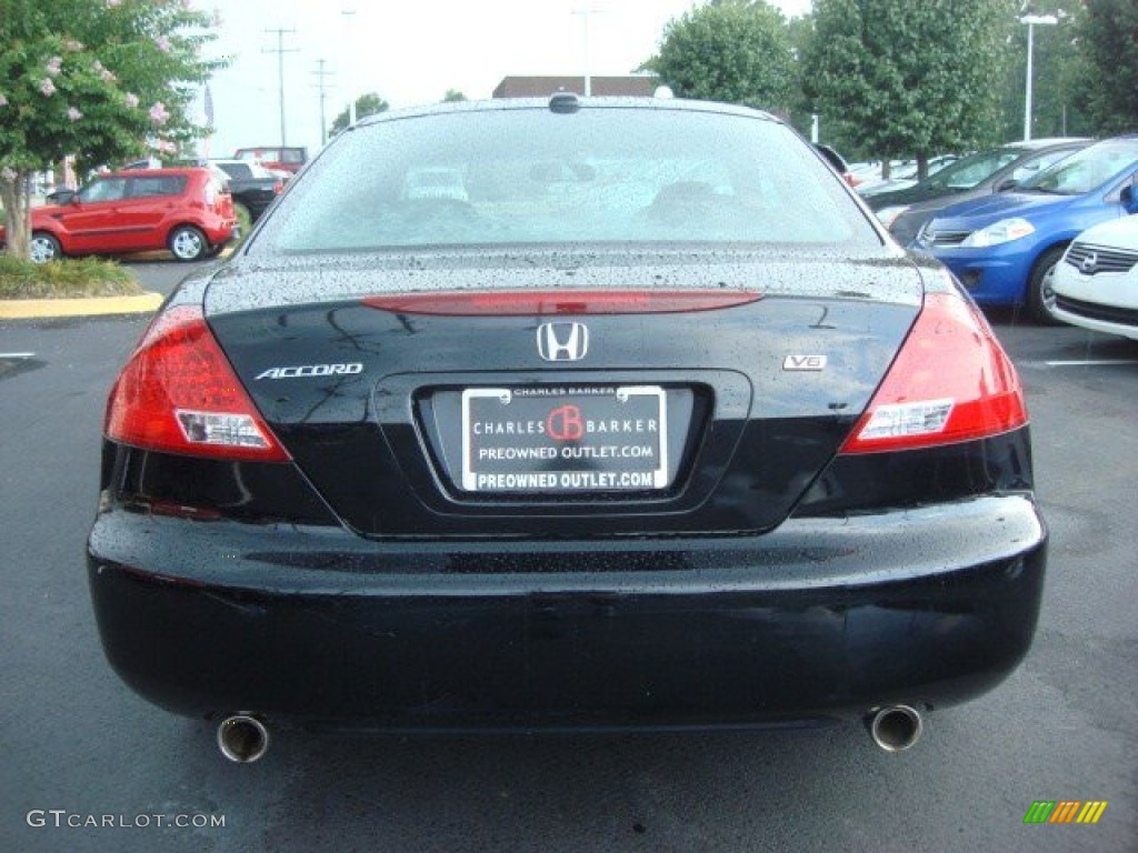 2006 Accord EX V6 Coupe - Nighthawk Black Pearl / Black photo #3