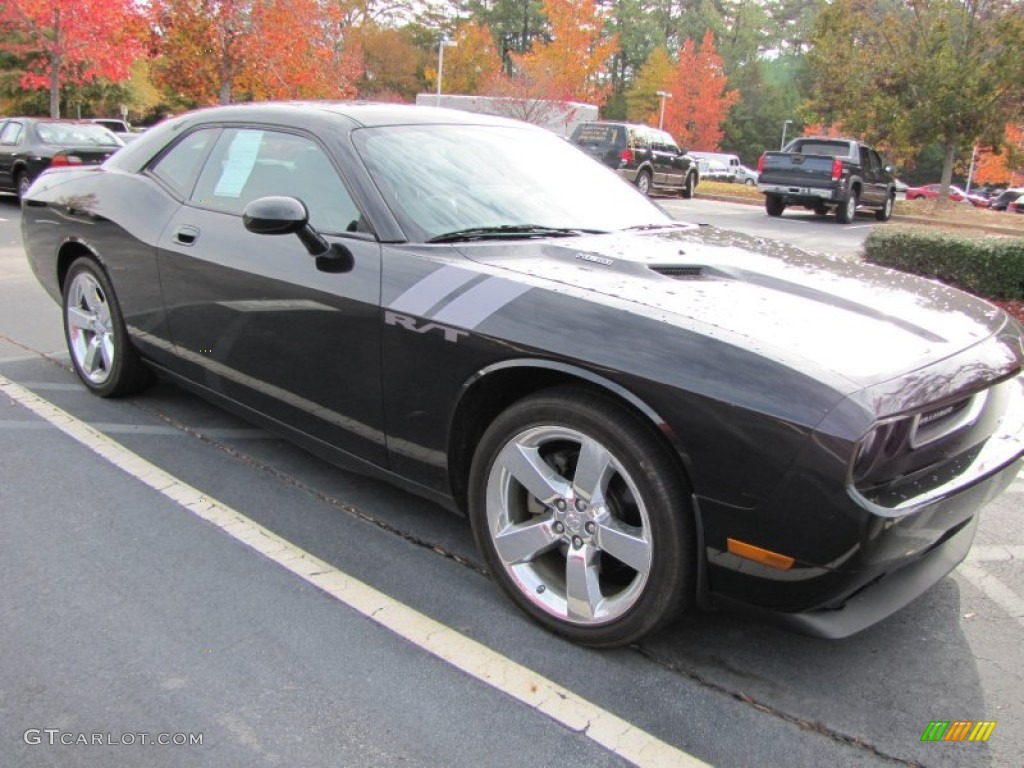 Brilliant Black Crystal Pearl Coat 2009 Dodge Challenger R/T Exterior Photo #56354701