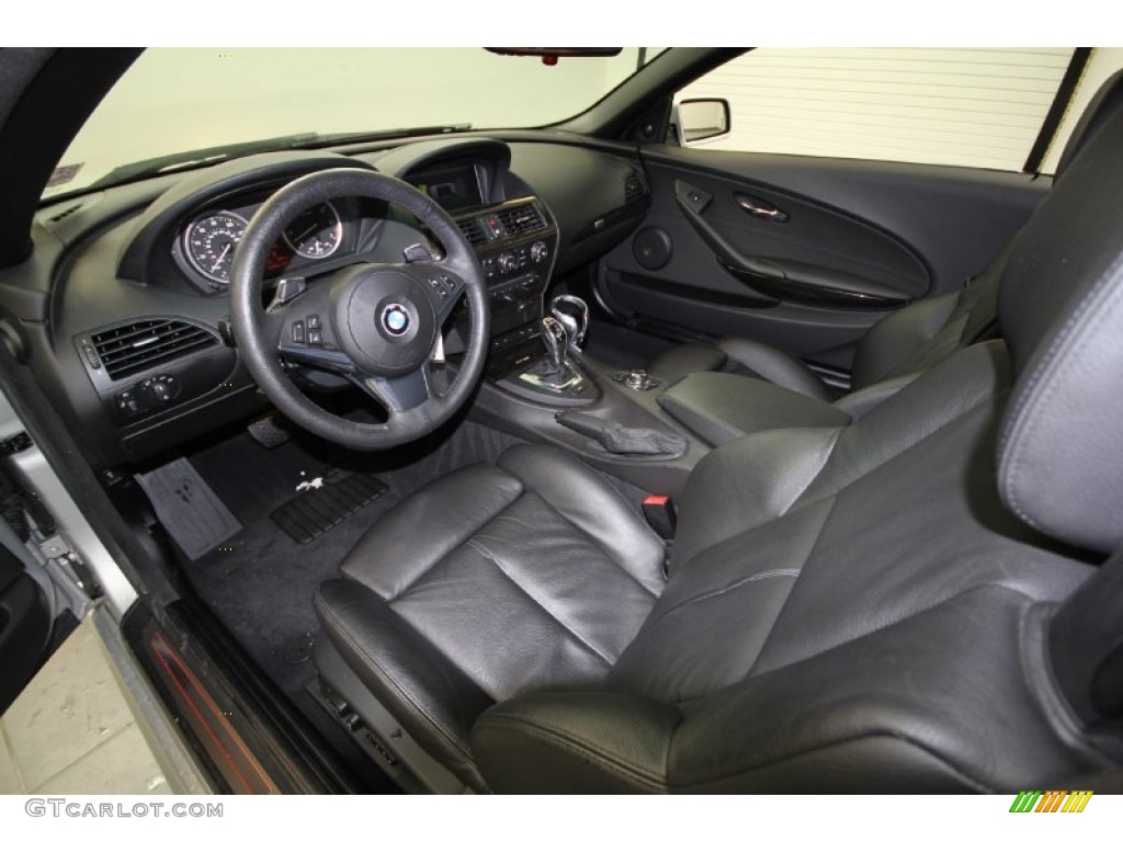 Black Interior 2010 BMW 6 Series 650i Convertible Photo #56355270
