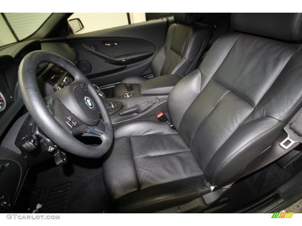 Black Interior 2010 BMW 6 Series 650i Convertible Photo #56355277