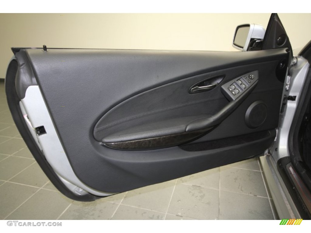 2010 BMW 6 Series 650i Convertible Black Door Panel Photo #56355295