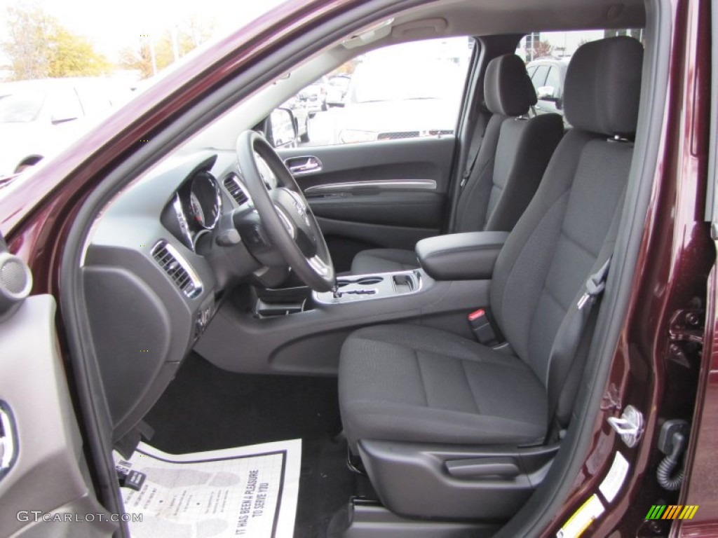 Black Interior 2012 Dodge Durango SXT Photo #56355670