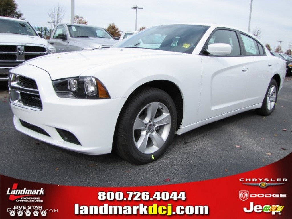 Bright White Dodge Charger