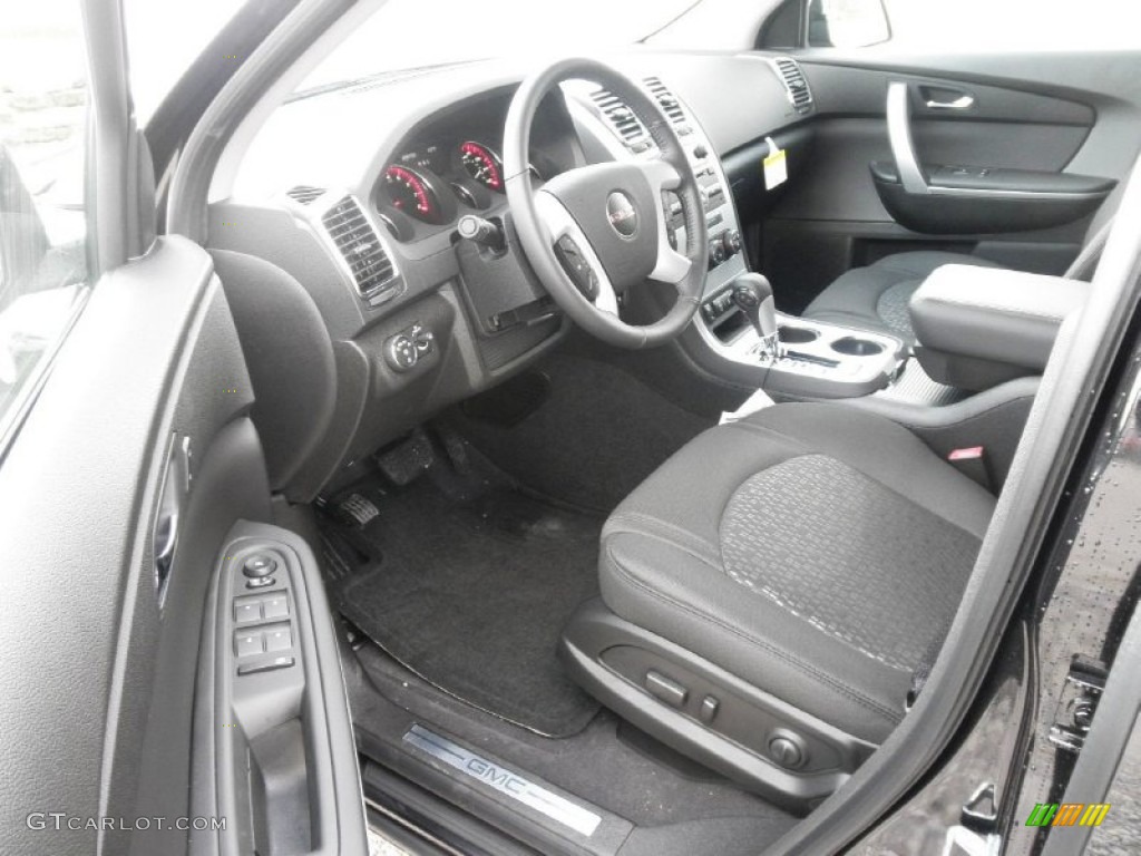 Ebony Interior 2012 GMC Acadia SLE AWD Photo #56356561