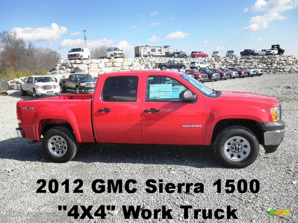 2012 Sierra 1500 Crew Cab 4x4 - Fire Red / Dark Titanium photo #1