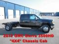 Onyx Black 2012 GMC Sierra 3500HD SLE Crew Cab 4x4 Chassis