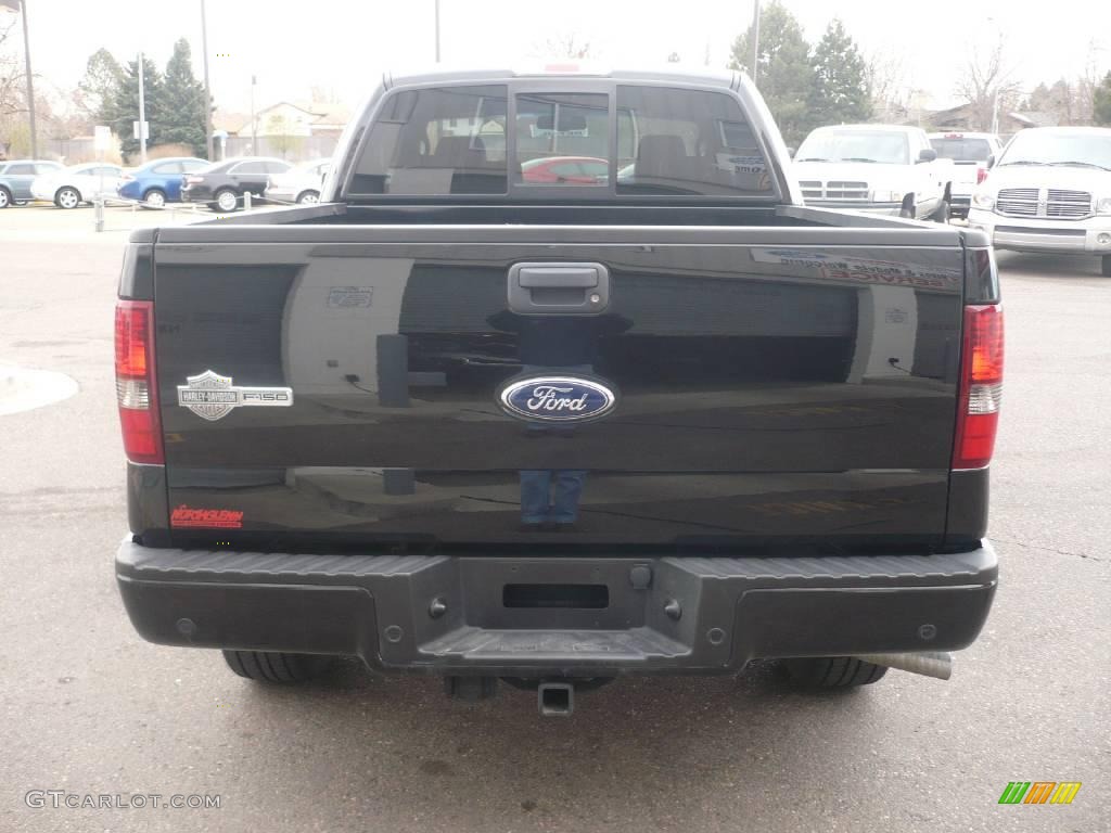 2006 F150 Harley-Davidson SuperCab 4x4 - Black / Black photo #4