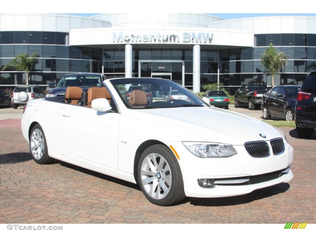 2012 3 Series 328i Convertible - Alpine White / Saddle Brown photo #1