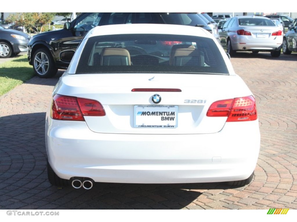 2012 3 Series 328i Convertible - Alpine White / Saddle Brown photo #8