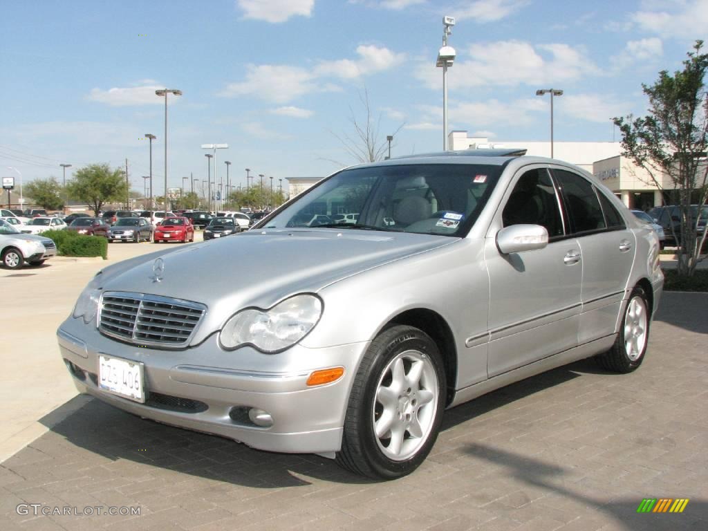 2001 C 320 Sedan - Brilliant Silver Metallic / Ash photo #3