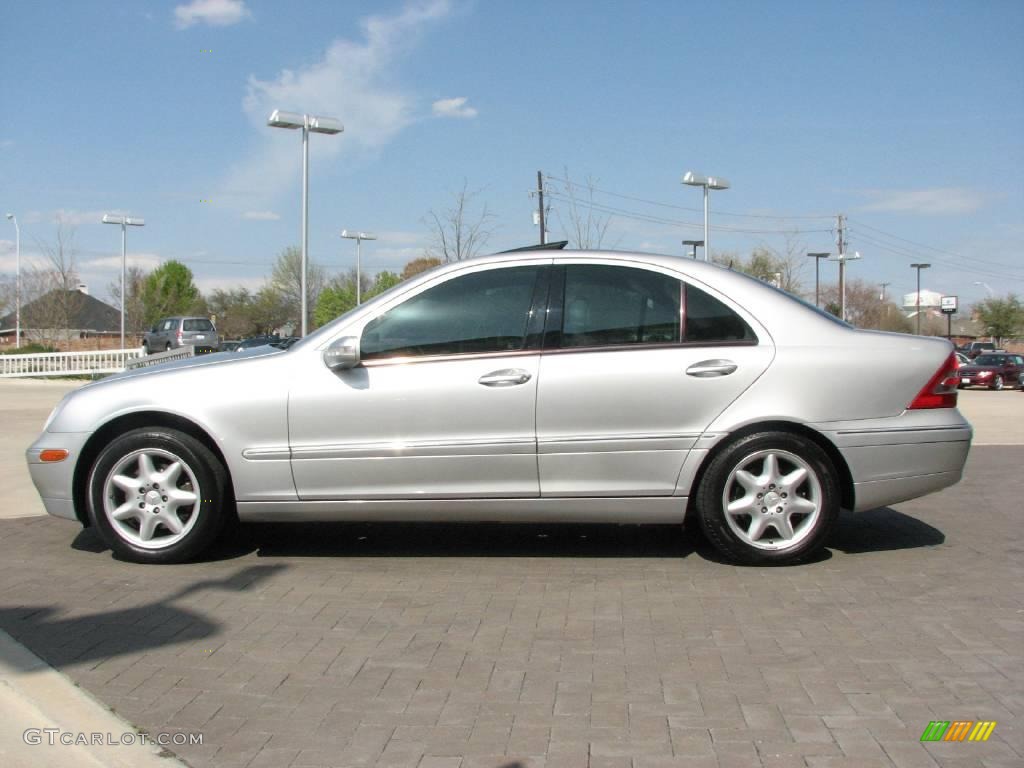 2001 C 320 Sedan - Brilliant Silver Metallic / Ash photo #4