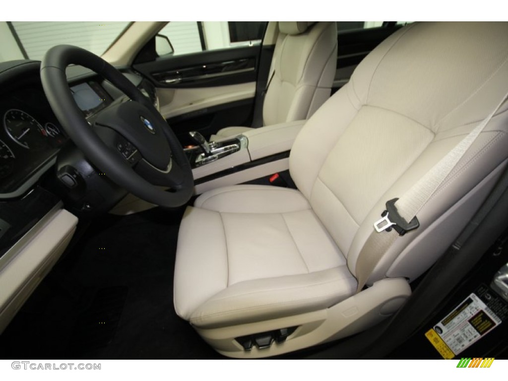 2012 7 Series 740i Sedan - Black Sapphire Metallic / Oyster/Black photo #10