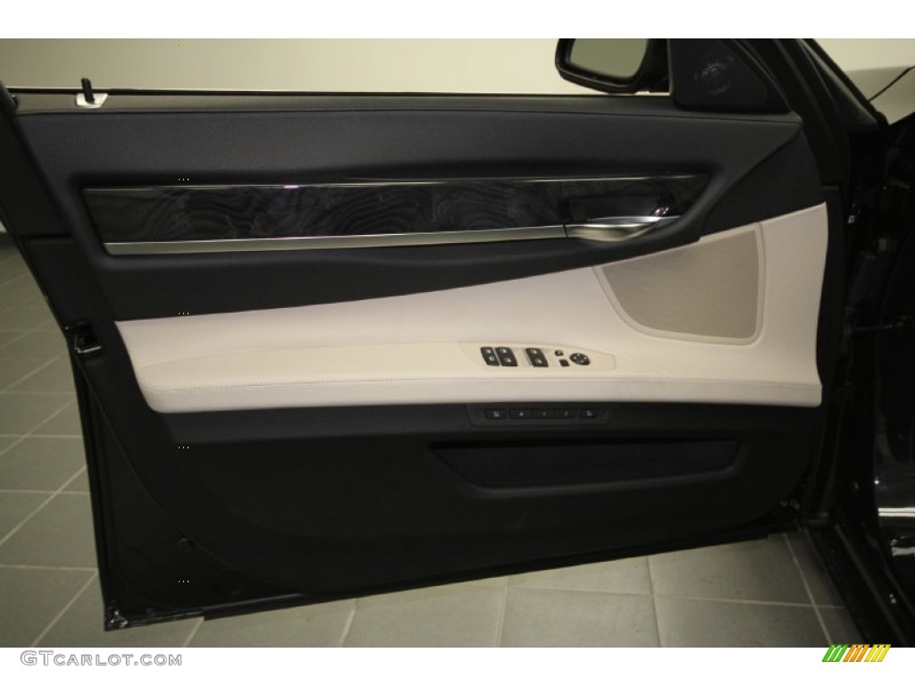 2012 7 Series 740i Sedan - Black Sapphire Metallic / Oyster/Black photo #12