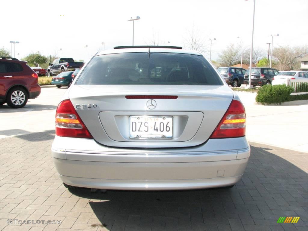 2001 C 320 Sedan - Brilliant Silver Metallic / Ash photo #6