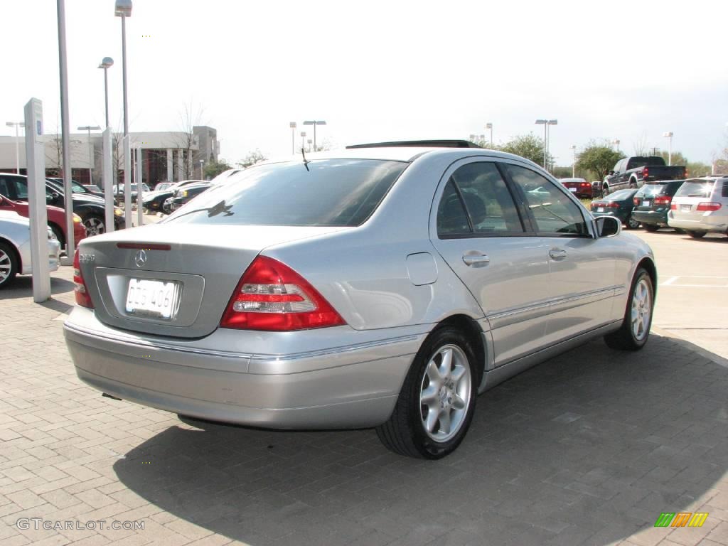 2001 C 320 Sedan - Brilliant Silver Metallic / Ash photo #7