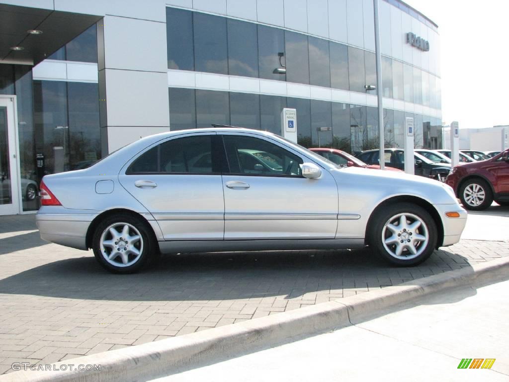 2001 C 320 Sedan - Brilliant Silver Metallic / Ash photo #8