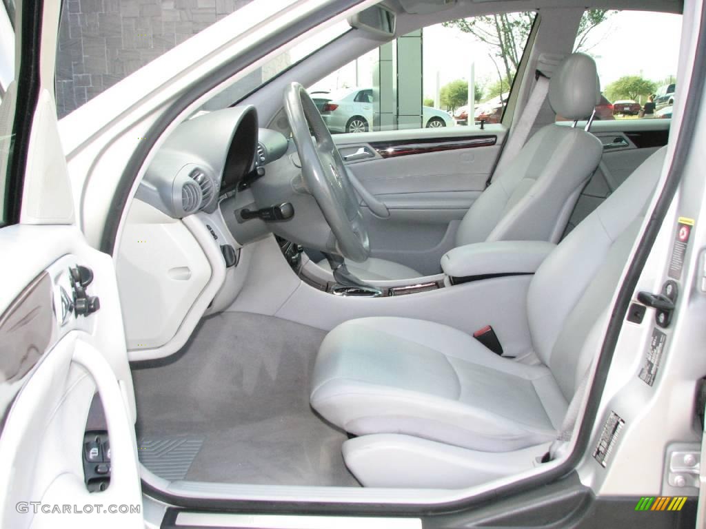 2001 C 320 Sedan - Brilliant Silver Metallic / Ash photo #9