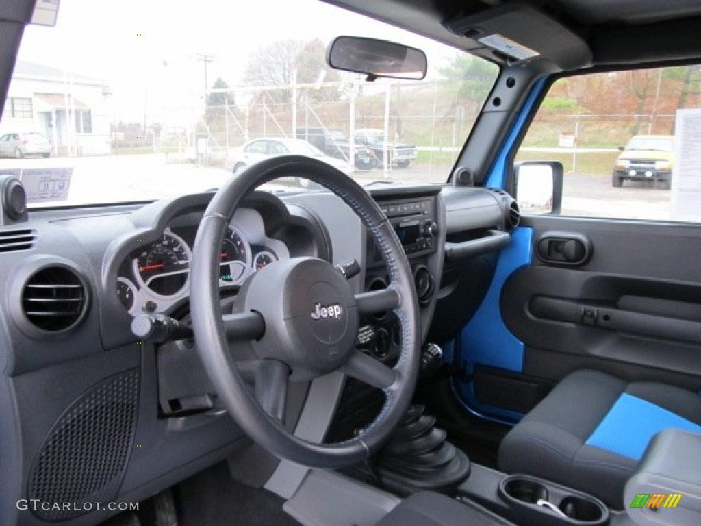 Dark Slate Gray/Blue Interior 2010 Jeep Wrangler Sport Islander Edition 4x4 Photo #56360495