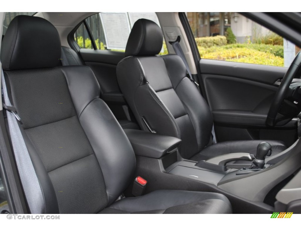 Ebony Interior 2010 Acura TSX V6 Sedan Photo #56360818