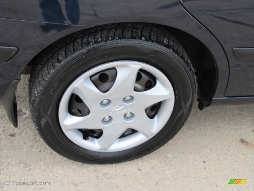 2005 Elantra GLS Hatchback - Moonlit Blue / Gray photo #3