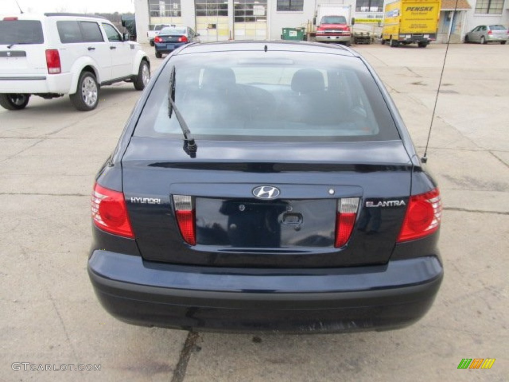 2005 Elantra GLS Hatchback - Moonlit Blue / Gray photo #4