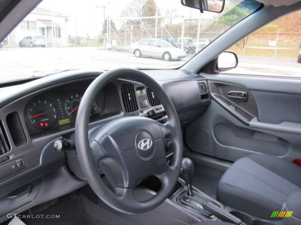 2005 Elantra GLS Hatchback - Moonlit Blue / Gray photo #8