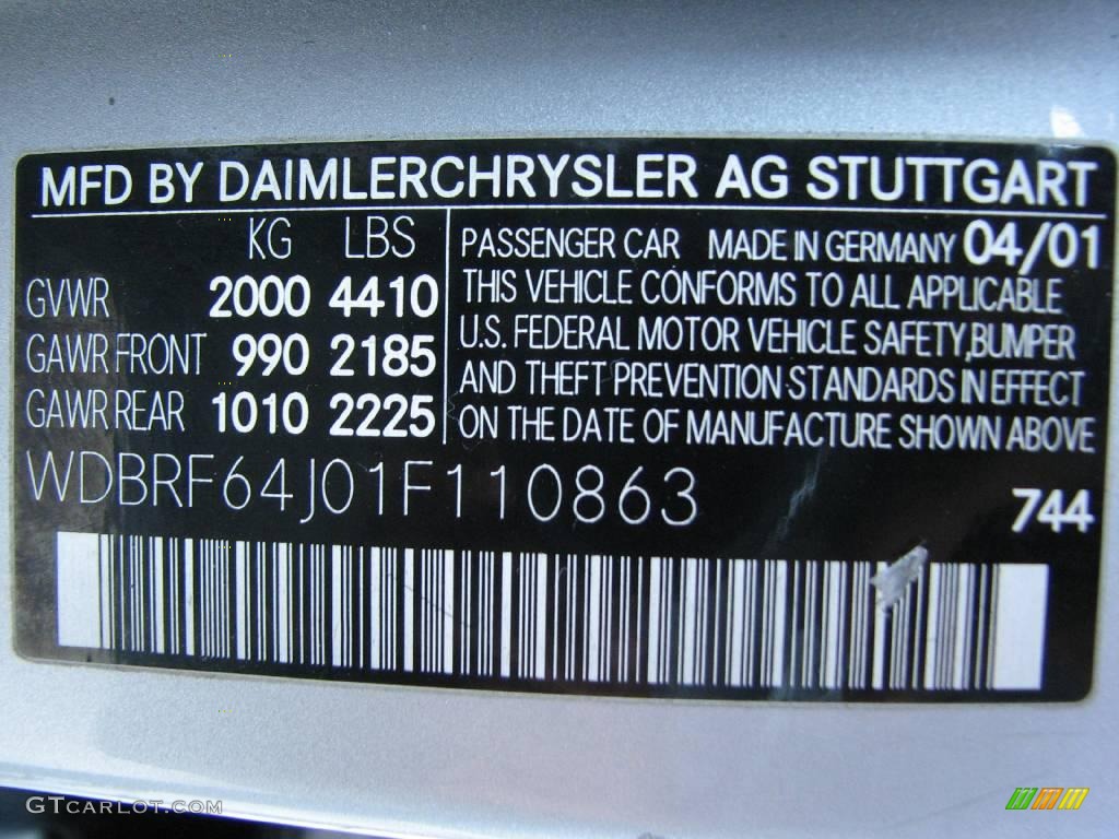 2001 C 320 Sedan - Brilliant Silver Metallic / Ash photo #29
