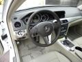 Almond Beige/Mocha Steering Wheel Photo for 2012 Mercedes-Benz C #56363959