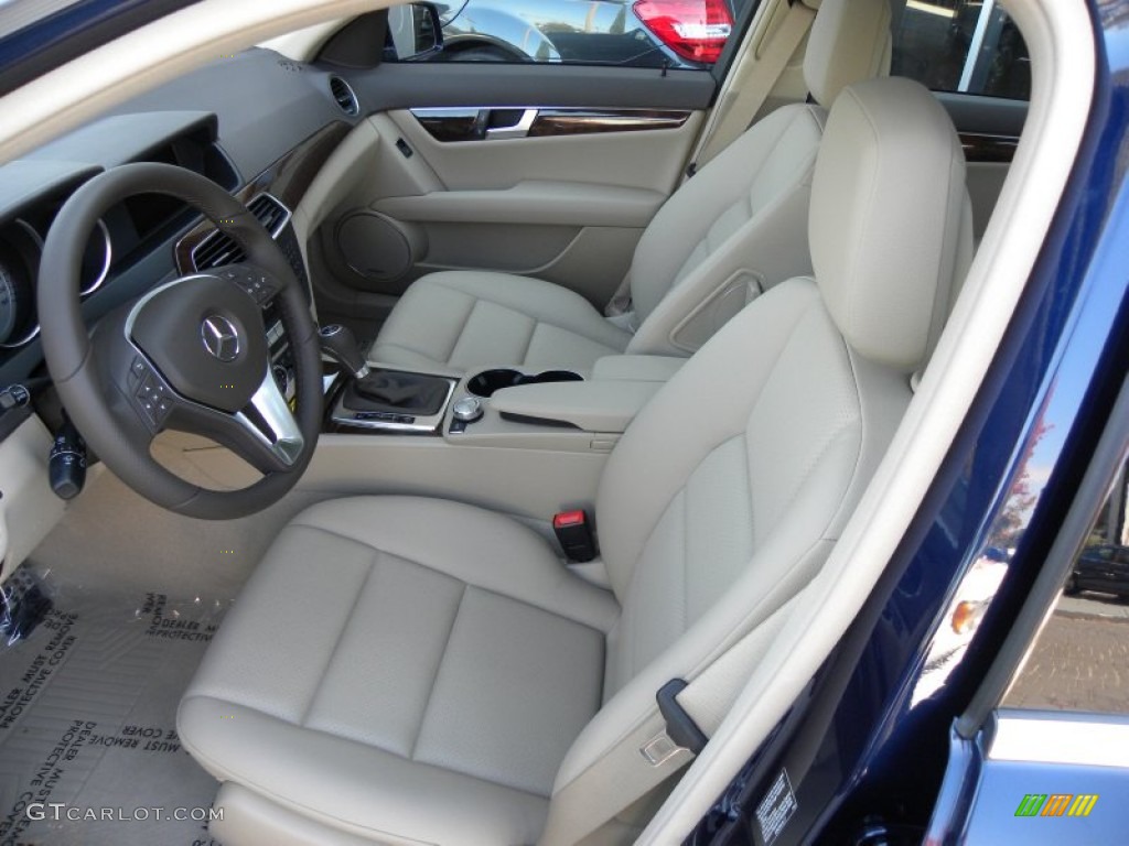 2012 C 250 Sport - Lunar Blue Metallic / Almond Beige/Mocha photo #7