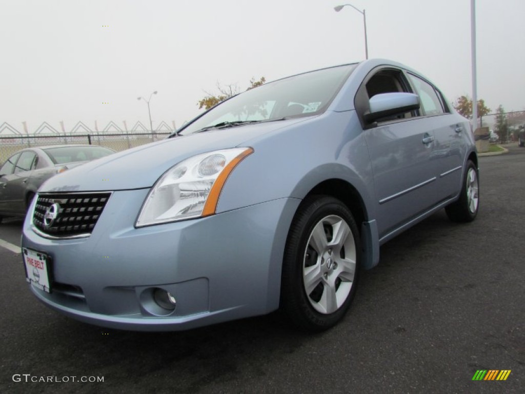 2009 Sentra 2.0 S - Arctic Blue / Beige photo #1