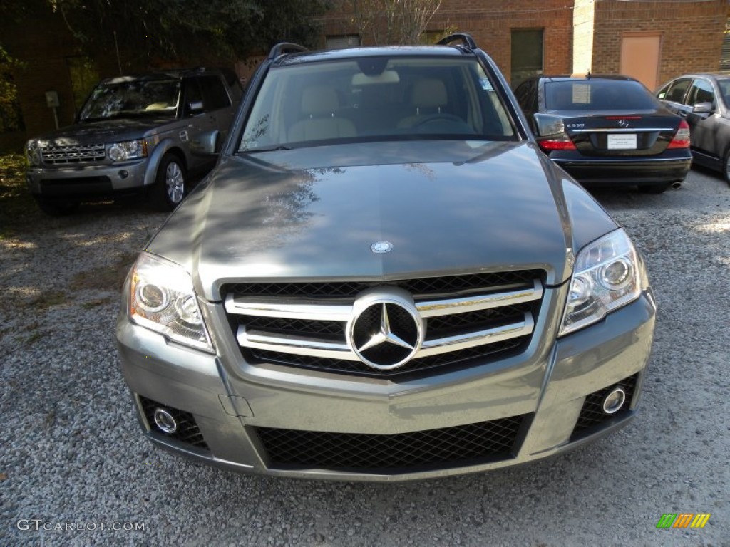 2012 GLK 350 - Sapphire Grey Metallic / Almond/Black photo #2