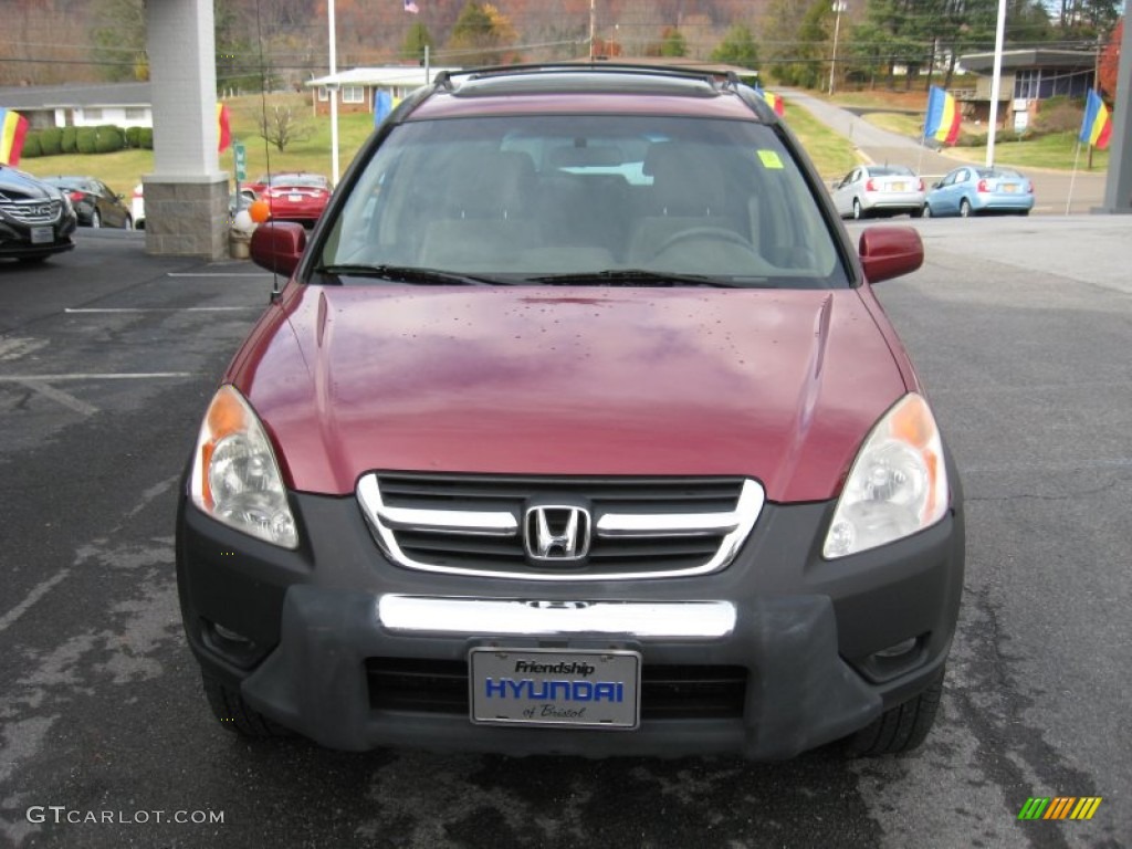 2002 CR-V EX 4WD - Chianti Red Pearl / Saddle photo #3