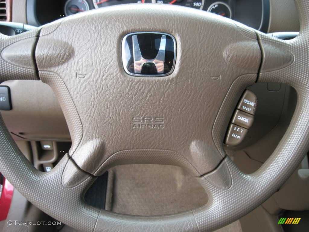 2002 CR-V EX 4WD - Chianti Red Pearl / Saddle photo #30
